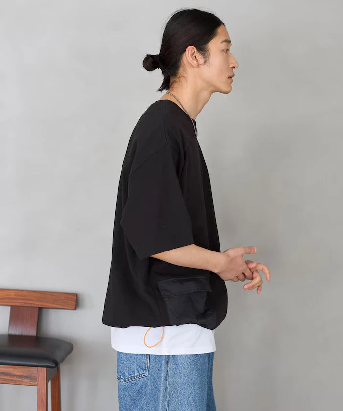 6 Ounce Side Pocket Spindle Short Sleeve T-Shirt / Big Silhouette