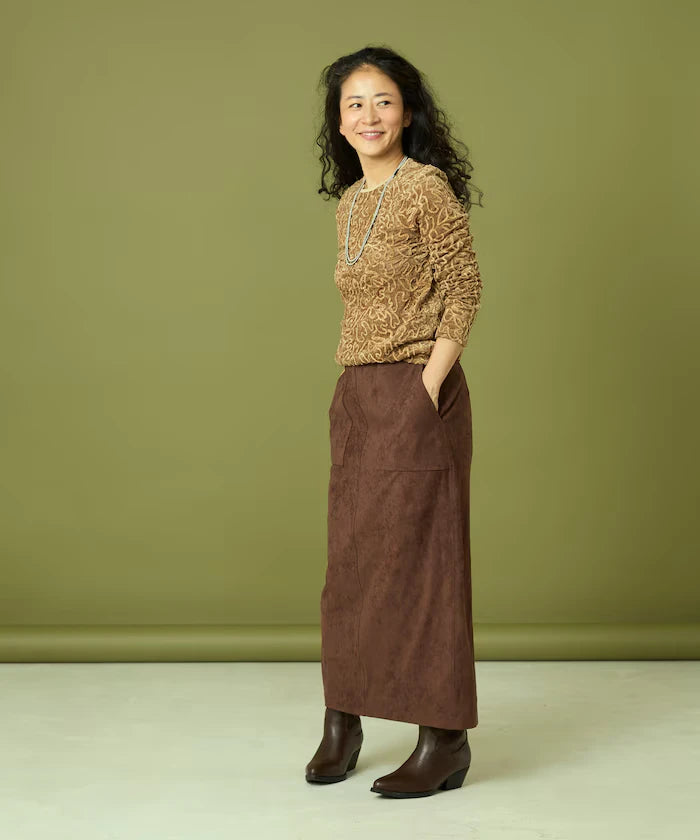 Mesh Velour Top