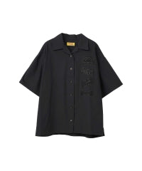 Guitar Girl Embroidered Oversized Shirt