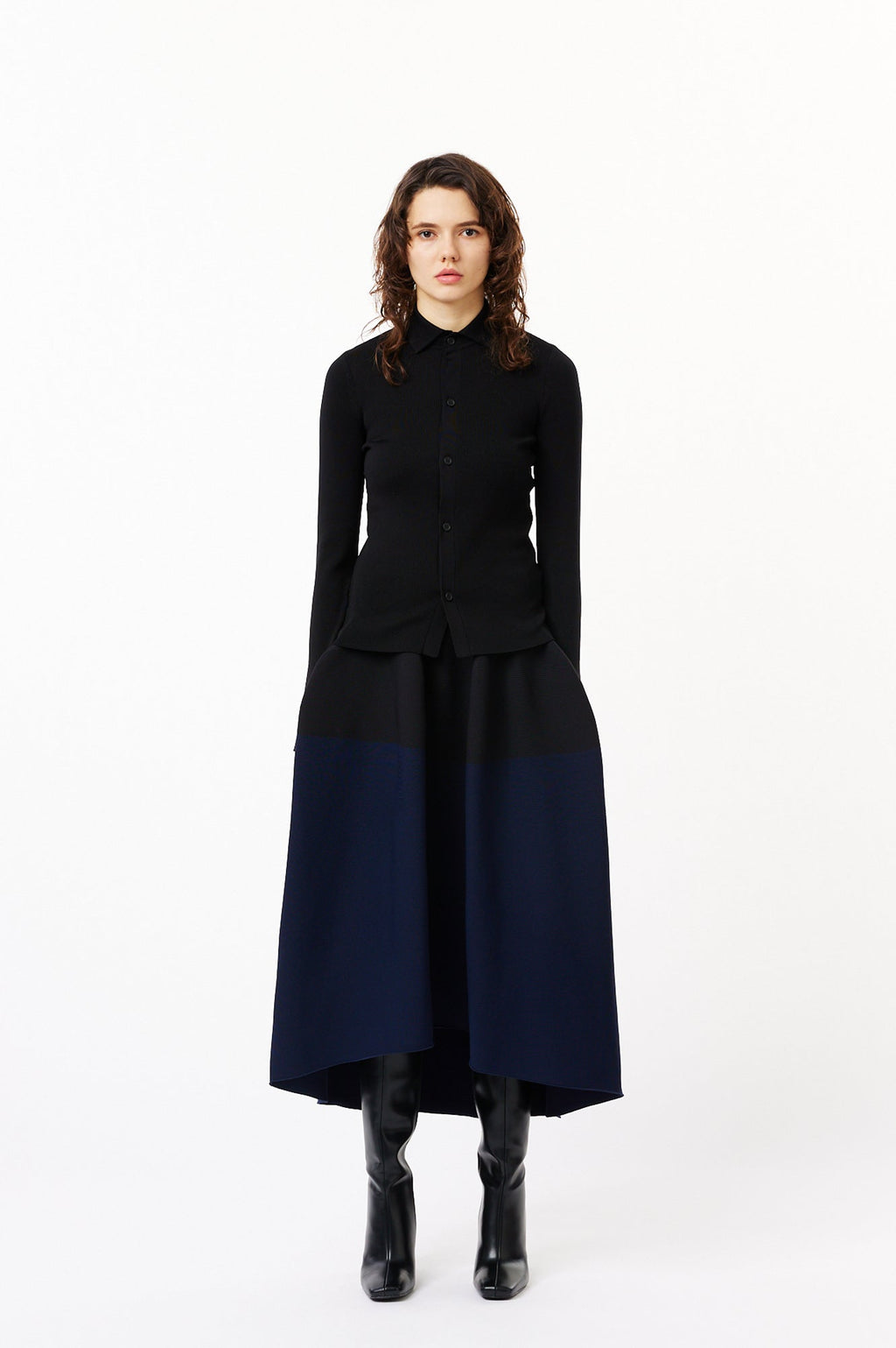 POTTERY ROUNDED HEM SKIRT