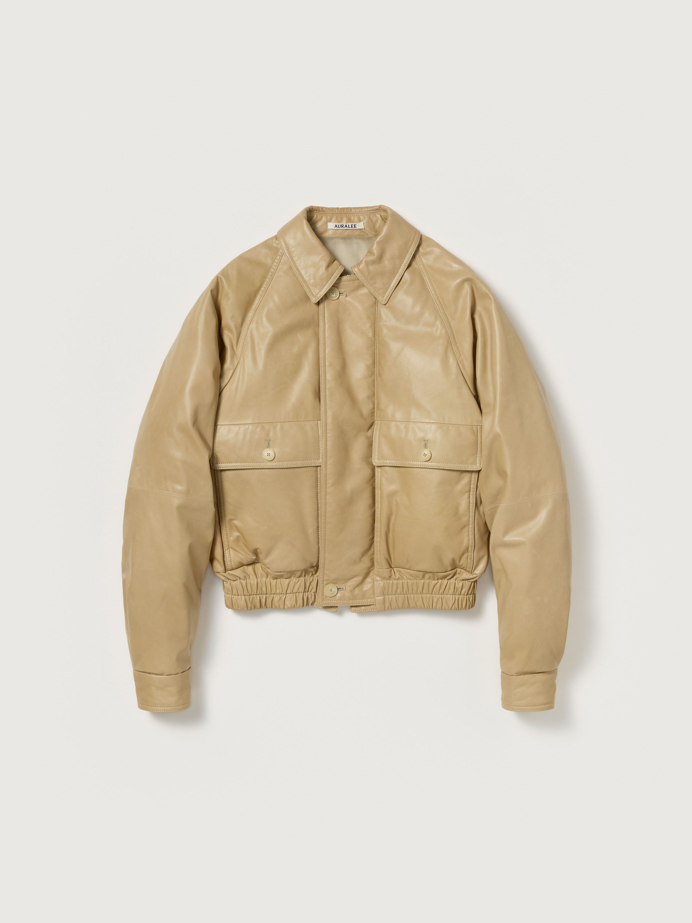 FINE CALF LEATHER DOWN BLOUSON