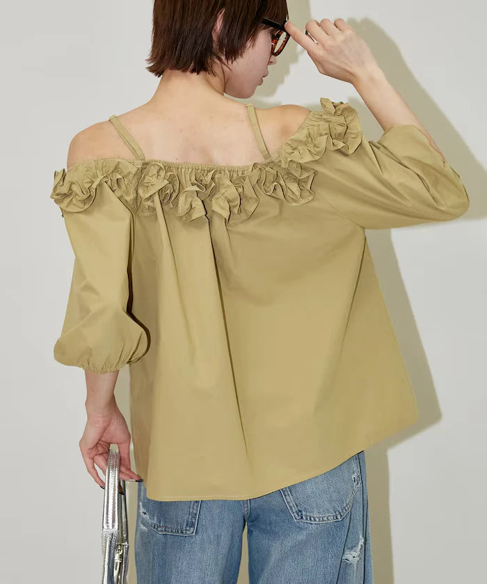 Frill Off-Shoulder Blouse Limited Edition