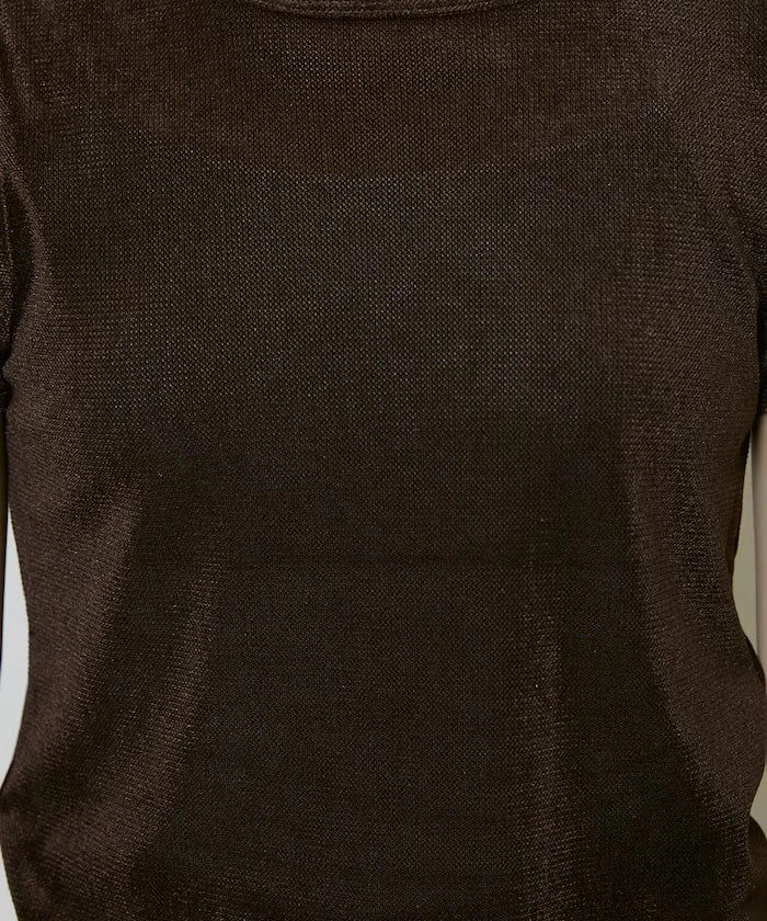 Puff Sleeve Sheer Flocky T-Shirt Limited Edition