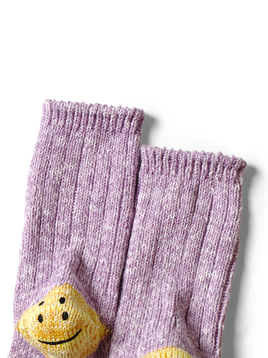56 pieces 3×1 rib RAINBOWY HAPPY HEEL socks