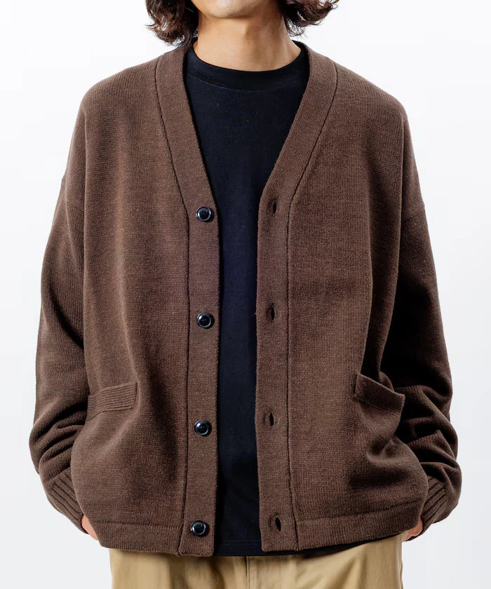 Relaxed Fit Easy Care Washable V-Neck Cardigan