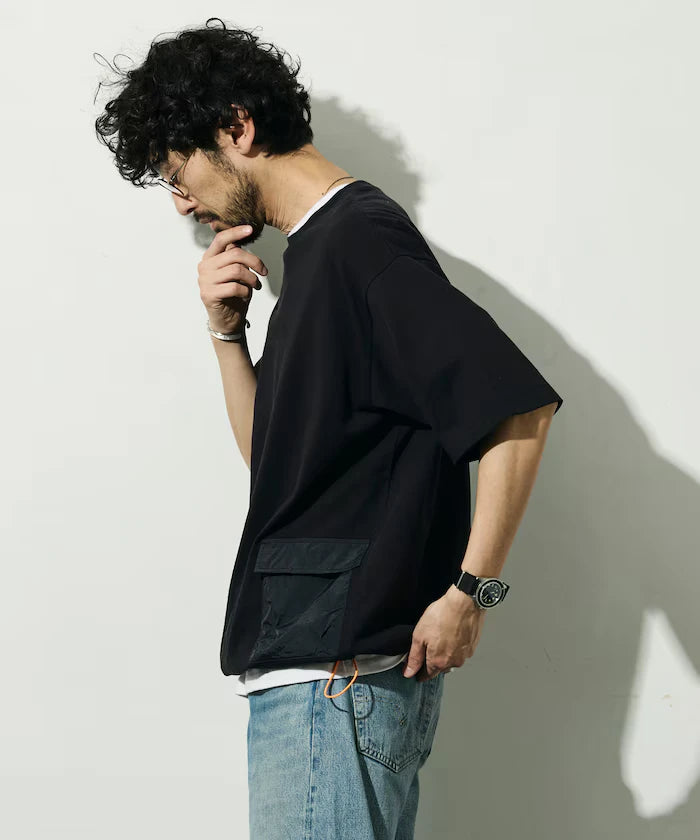 6 Ounce Side Pocket Spindle Short Sleeve T-Shirt / Big Silhouette