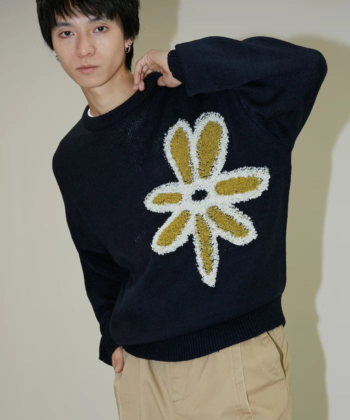 Boucle Flower Pullover Knit [Limited Edition]