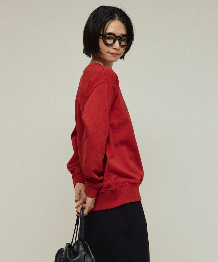 Organic Cotton Animal Logo Print Sweat / CAT / Relaxed Fit / French Terry Sweat