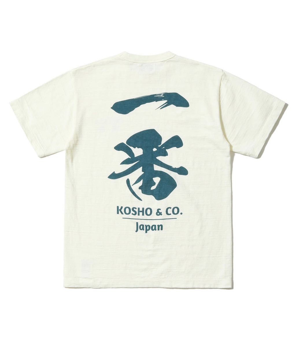 KOSHO & CO. SLUB YARN T-SHIRT "Ichiban"