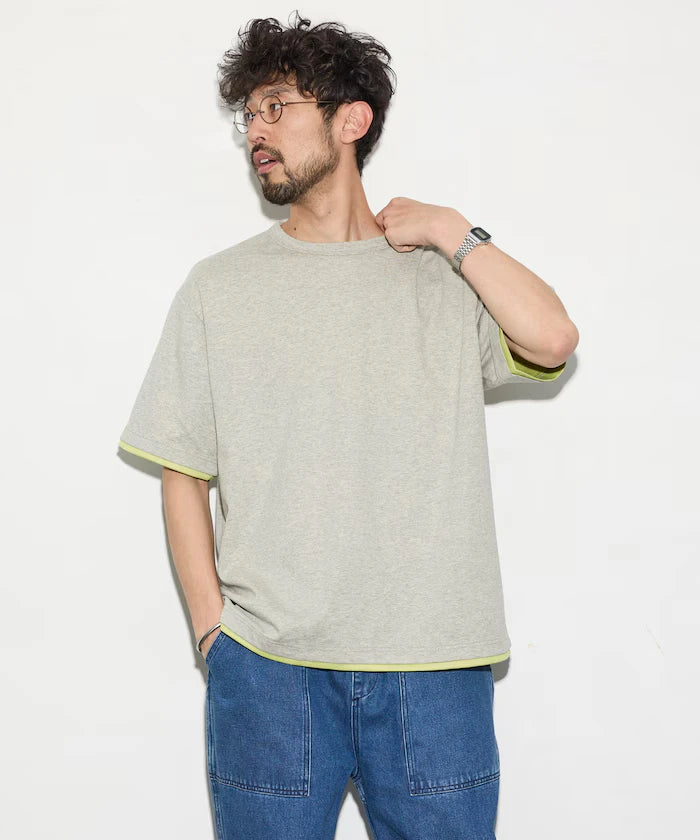 Relaxed Fit Reversible Cardboard Short Sleeve T-Shirt / Color Design