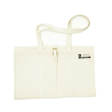 ALBERTON CANVAS FIRE WOOD BAG/IVORY