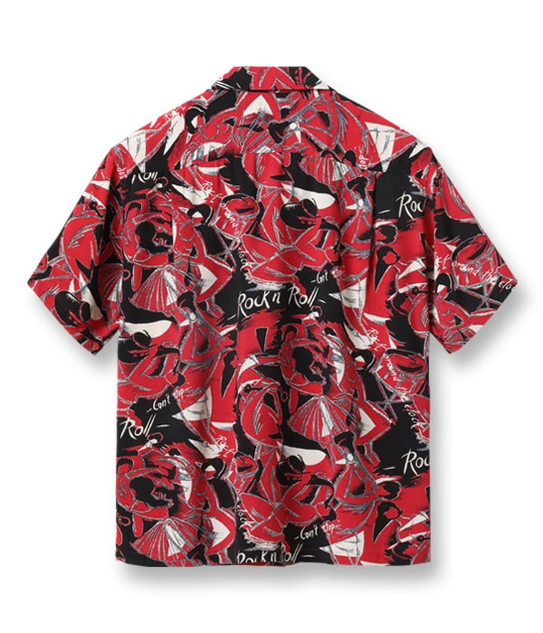 HIGH DENSITY RAYON OPEN SHIRT “ROCK 'N' ROLL”