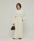 Cocoon Sleeve Damboru Sweat One-Piece / Spindle