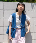 Peplum Gathered Vest <Set Up Compatible>