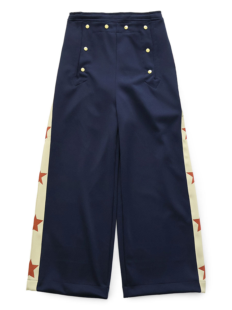 Smooth Jersey Sailor Baggy Track Pants...