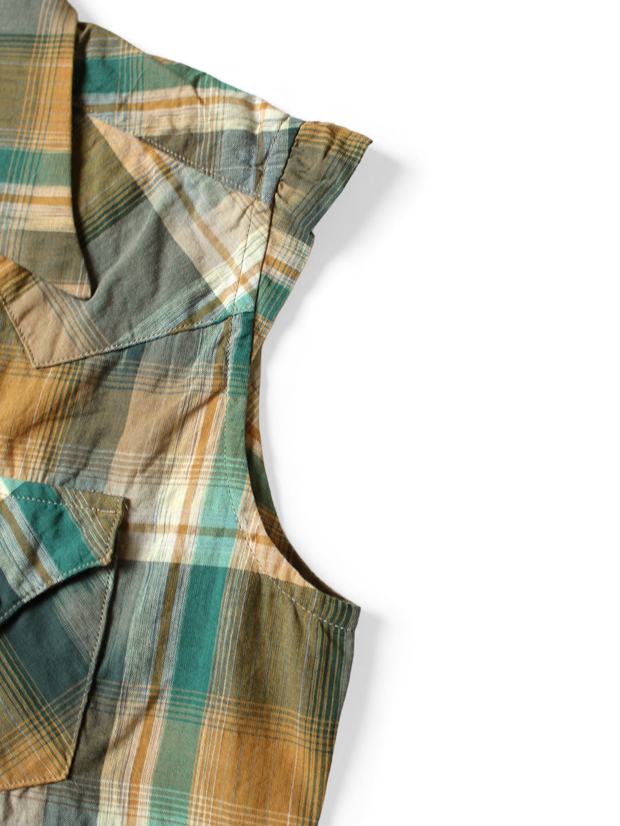 Ikat Check Love-ly Western Shirt