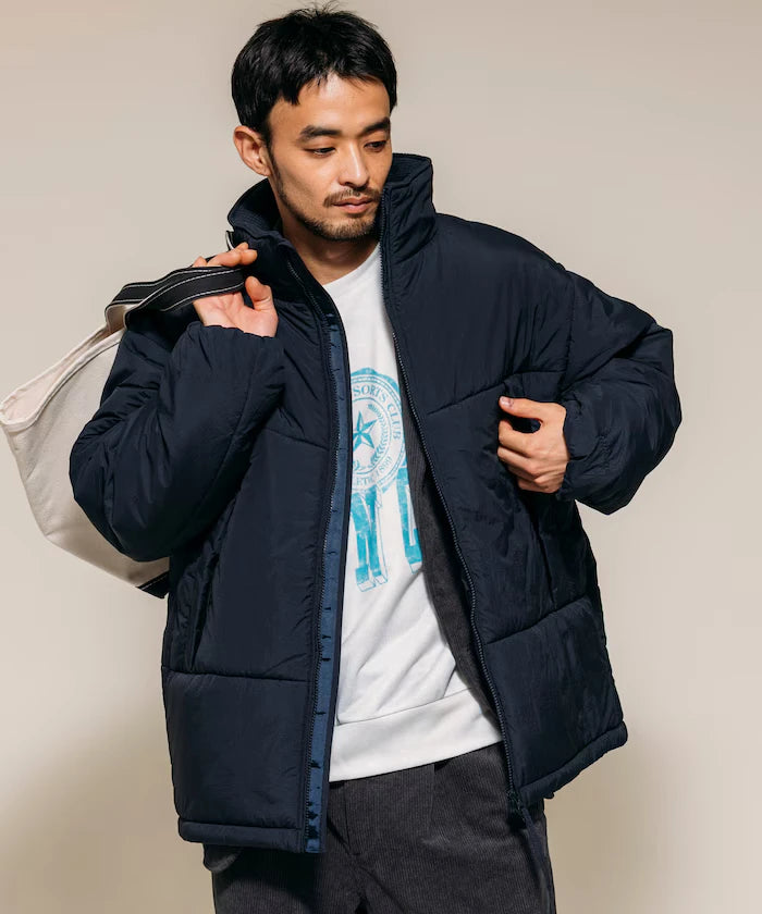 PRIMALOFT PUFF JACKET / Primaloft Stand Collar Puff Jacket / Insulated Blouson