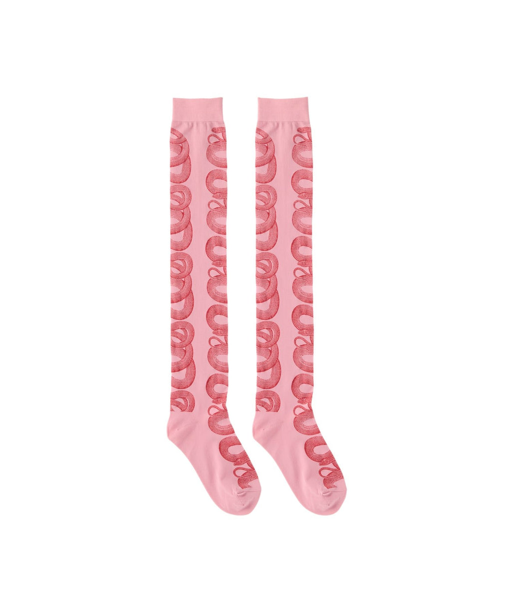 SNAKE LOOP Knee High Socks