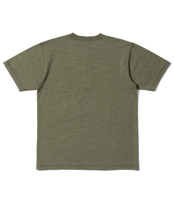Buzz Rickson's Slub Yarn Henley Neck T-Shirt