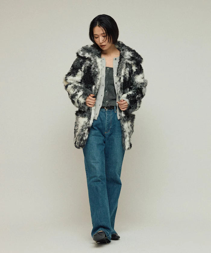 Fake Fur Mid-Length Coat / Fur Coat