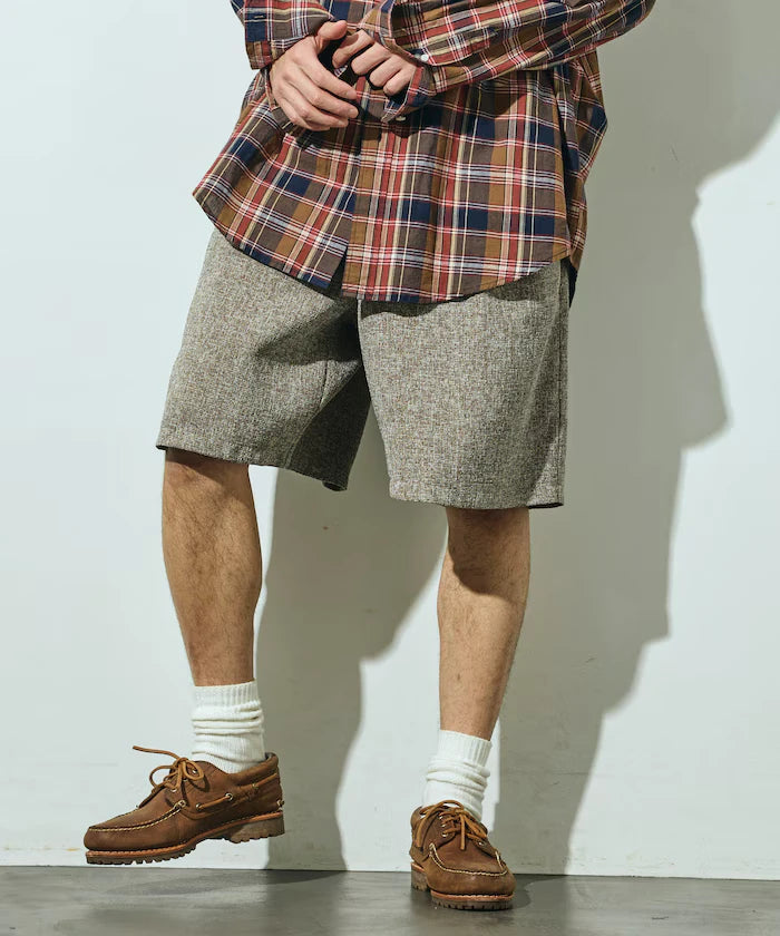 Summer Tweed Easy Wide Shorts / Compatible with Setup