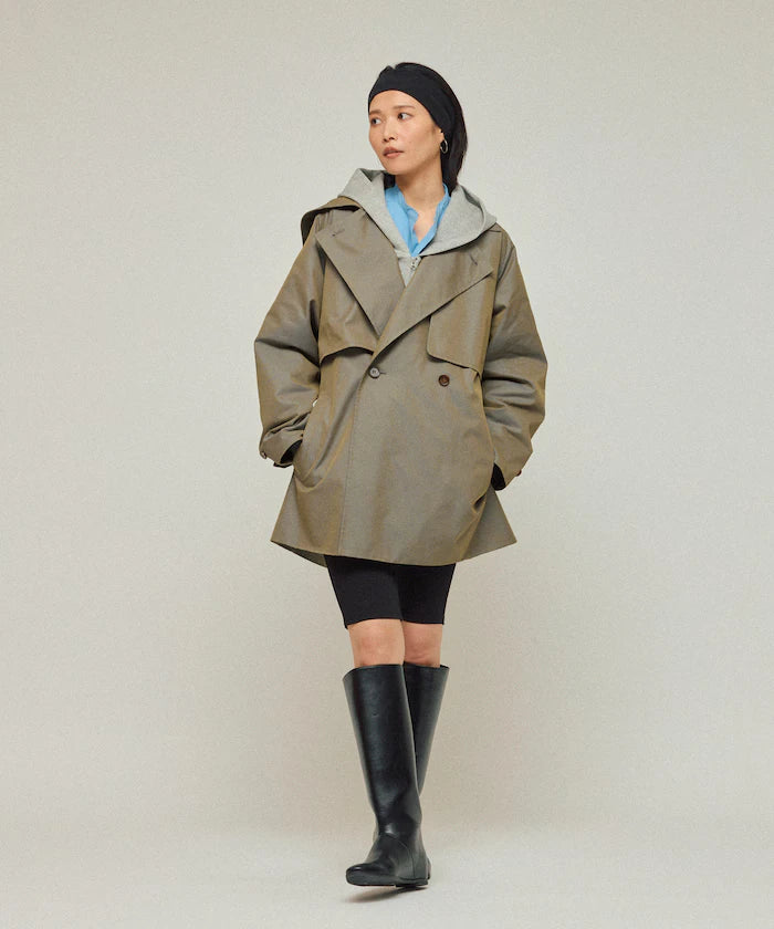 T/C Chambray Short Trench Coat