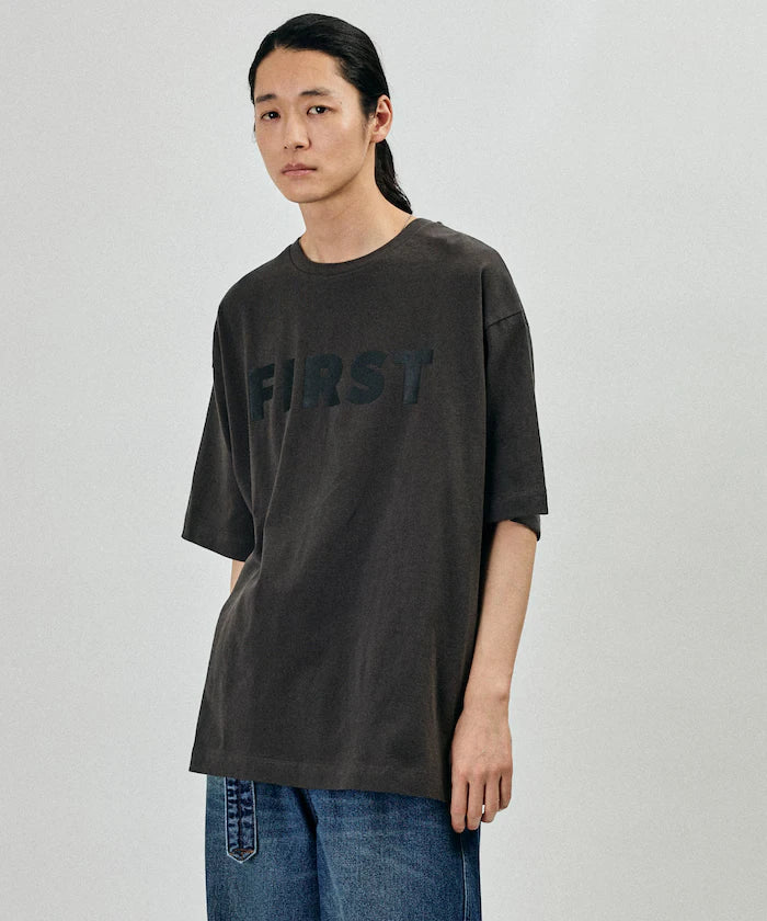 6 Ounce Front Logo Print Crew Neck T-Shirt / Print T-Shirt PR FIRST 【Limited Edition】