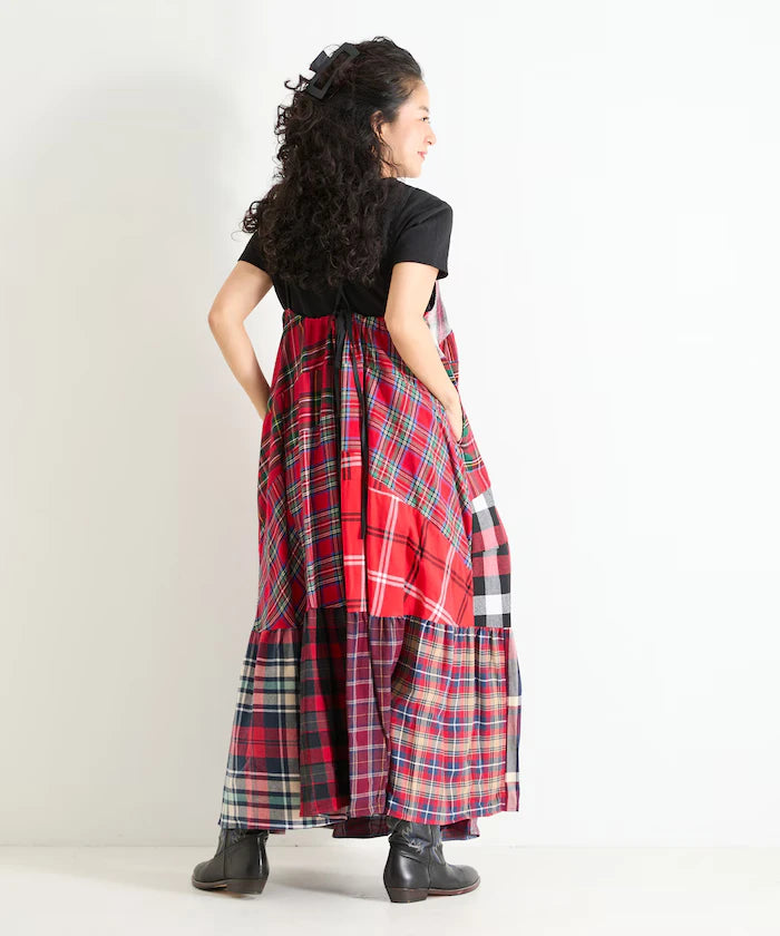 Vintage Remake Check Cami Dress