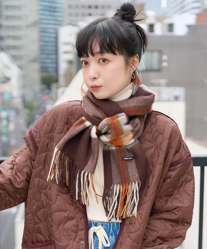 Wool Check Scarf
