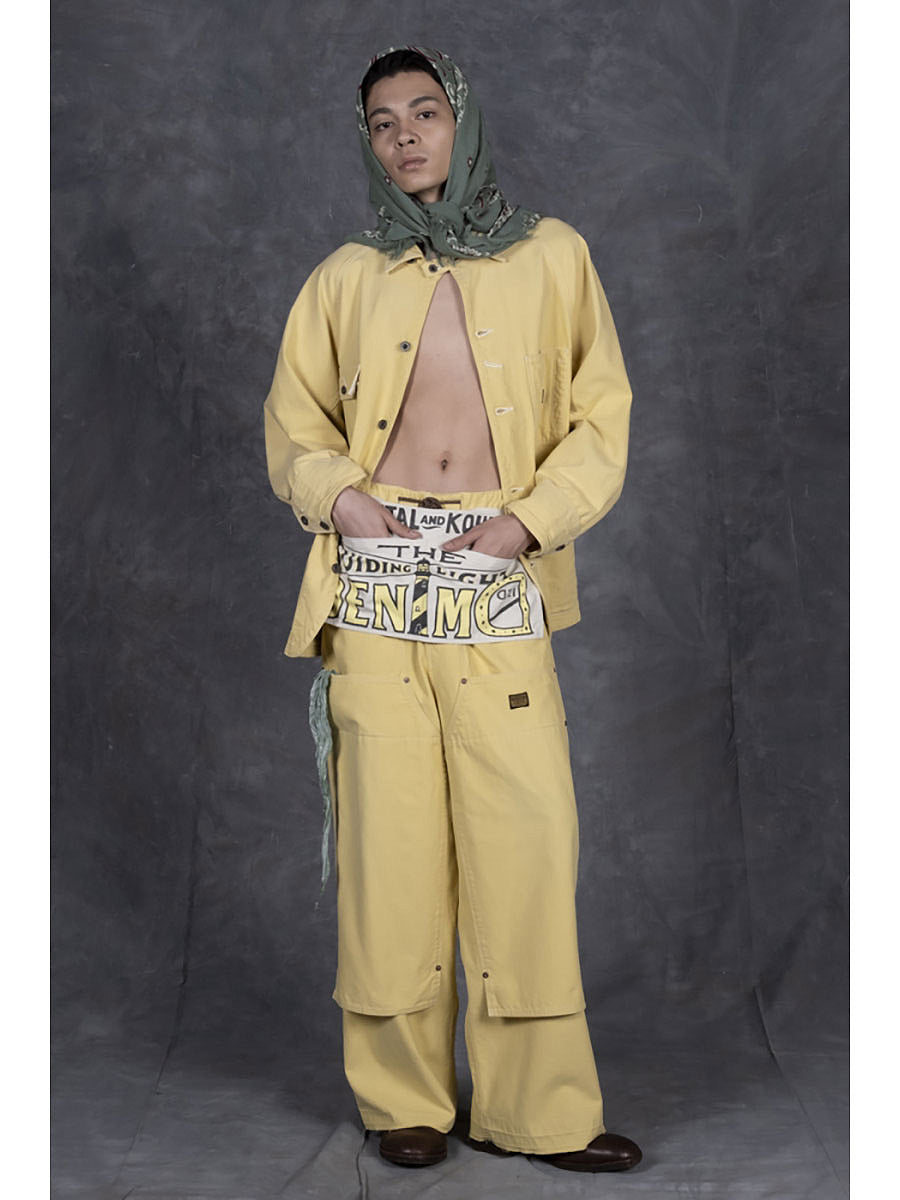Canvas W Knee Easy Baggy Pants