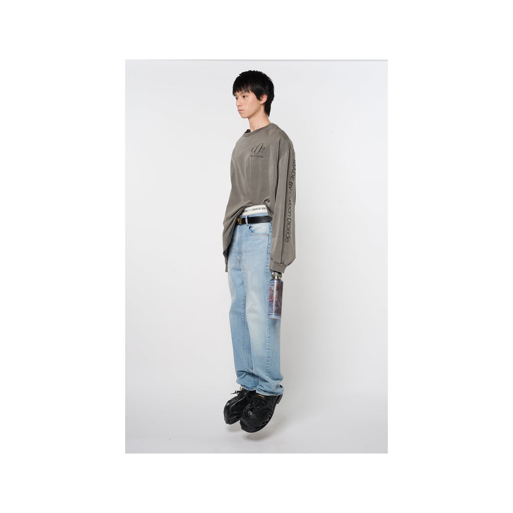 CO2 AIR YARN LONG SLEEVE T-SHIRT：CHARCOAL