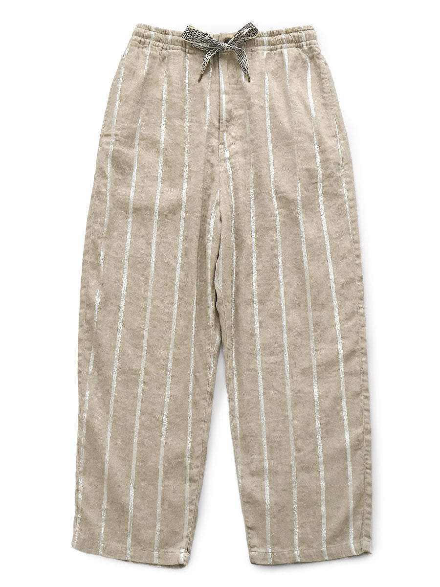 Linen Glitter Frill Stripe Easy...