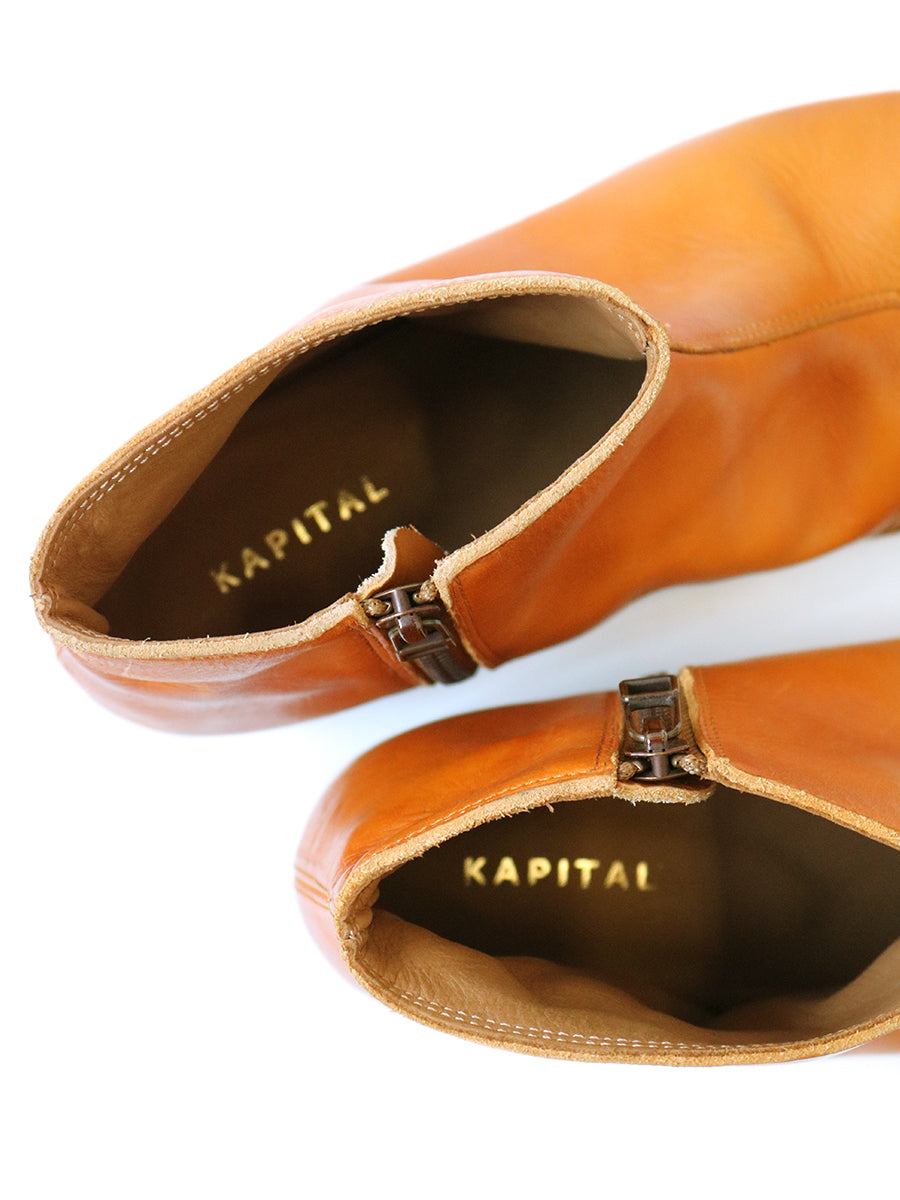 Dyeing Leather Short Boots