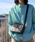 Leather Editor's Flap Shoulder Bag / Leather Editor's Flap Shoulder / Cowhide / Water-repellent Leather