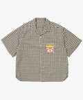 re-engineered overshirt short sleeve deadstock digital plaid