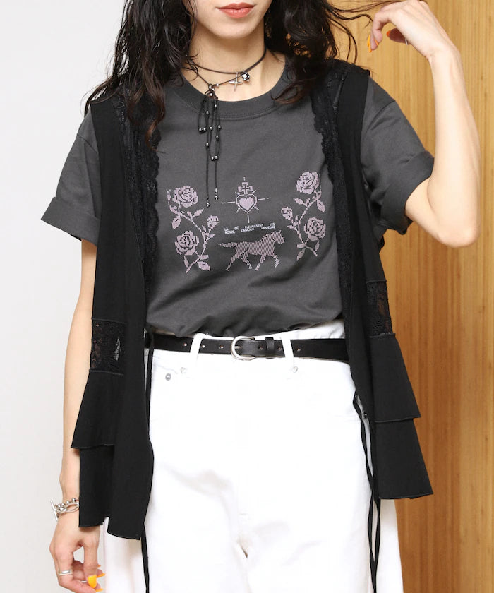 Organic Cotton Dot Graphic T-Shirt