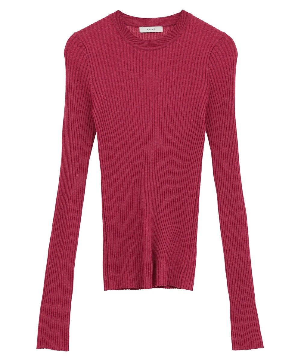 SHEER RIB KNIT TOPS