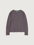 SOFT SMOOTH WOOL STRIPE JERSEY L/S TEE