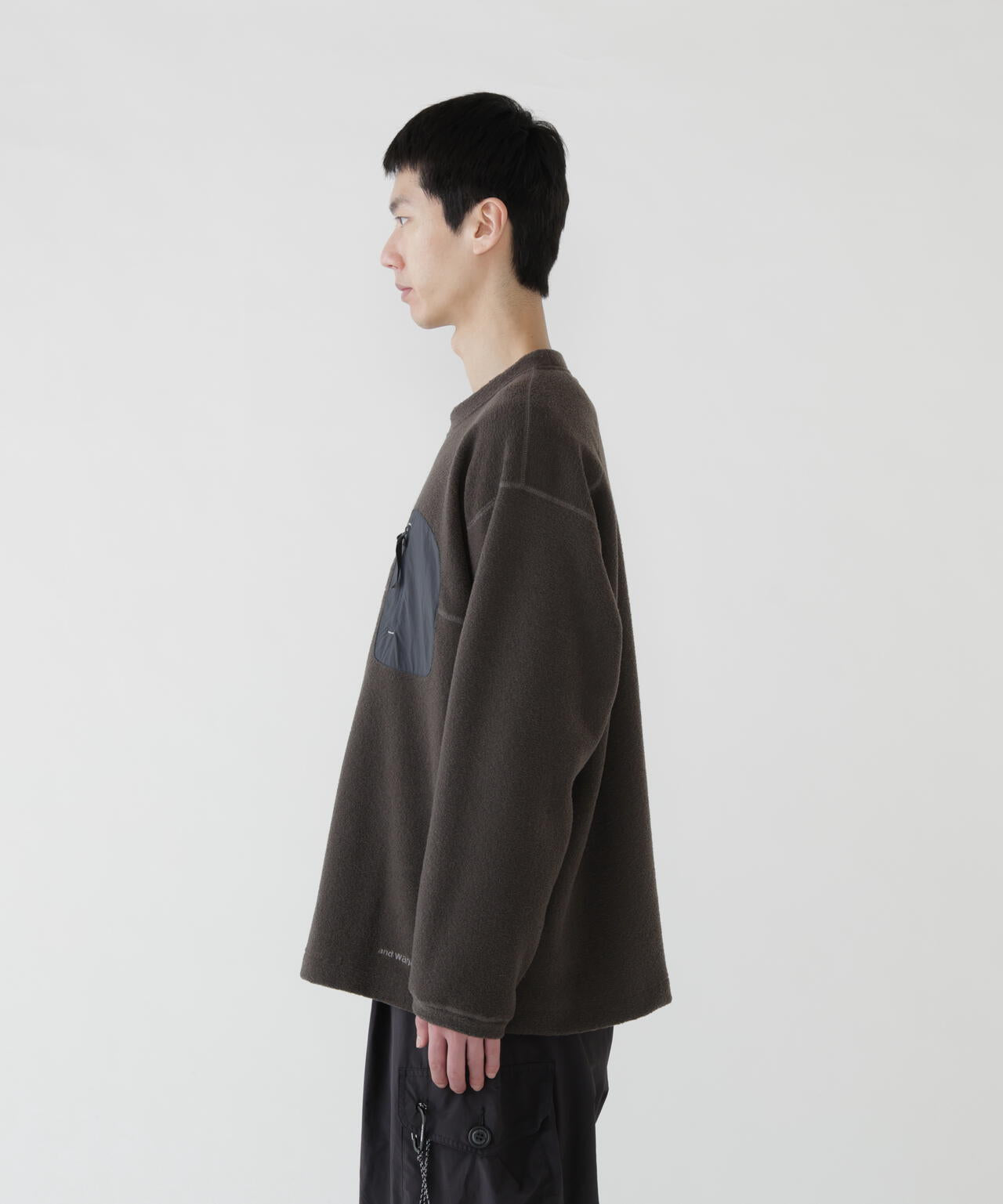 PE warm pile crew neck
