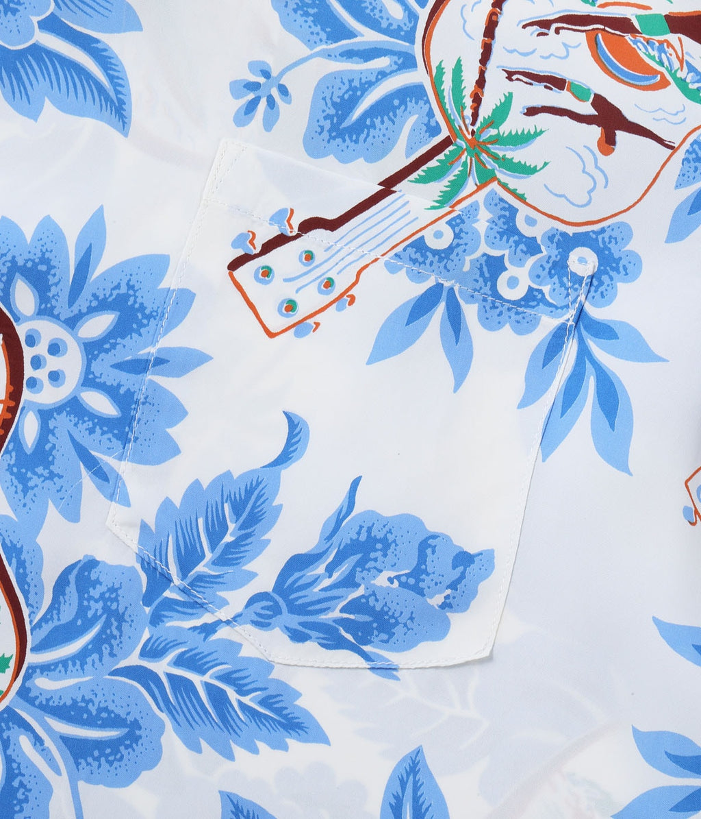 Rayon Hawaiian Shirt Ukulele Melody