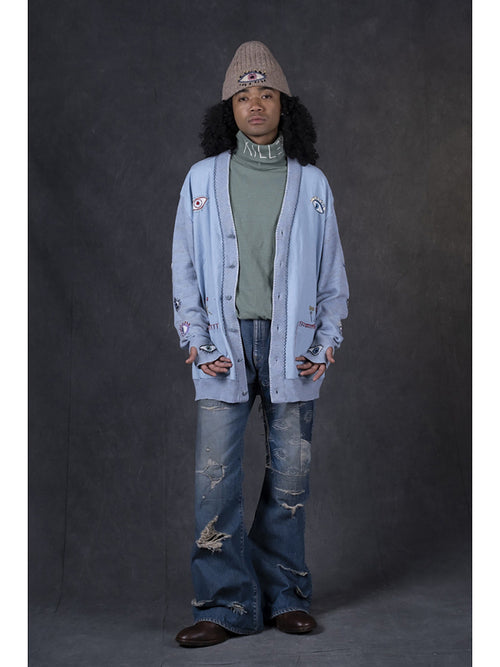 18.5/- Tenjiku High Neck Long T (KILLER Embroidery)