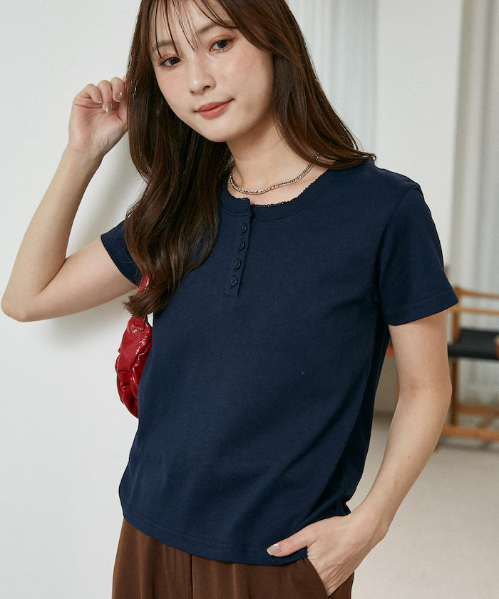 Picot Race Henry Neck T-Shirt Limited Edition