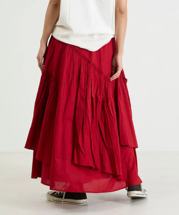 India Frill Maxi Gathered Skirt