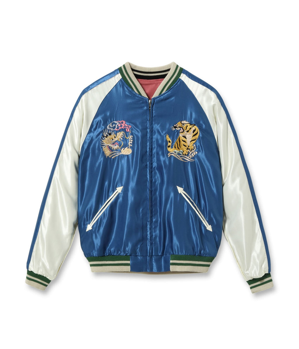 Early 1950s Style Acetate Souvenir Jacket “WHITE EAGLE” × “LANDSCAPE”