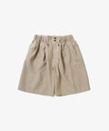 circular short pants linen ivory