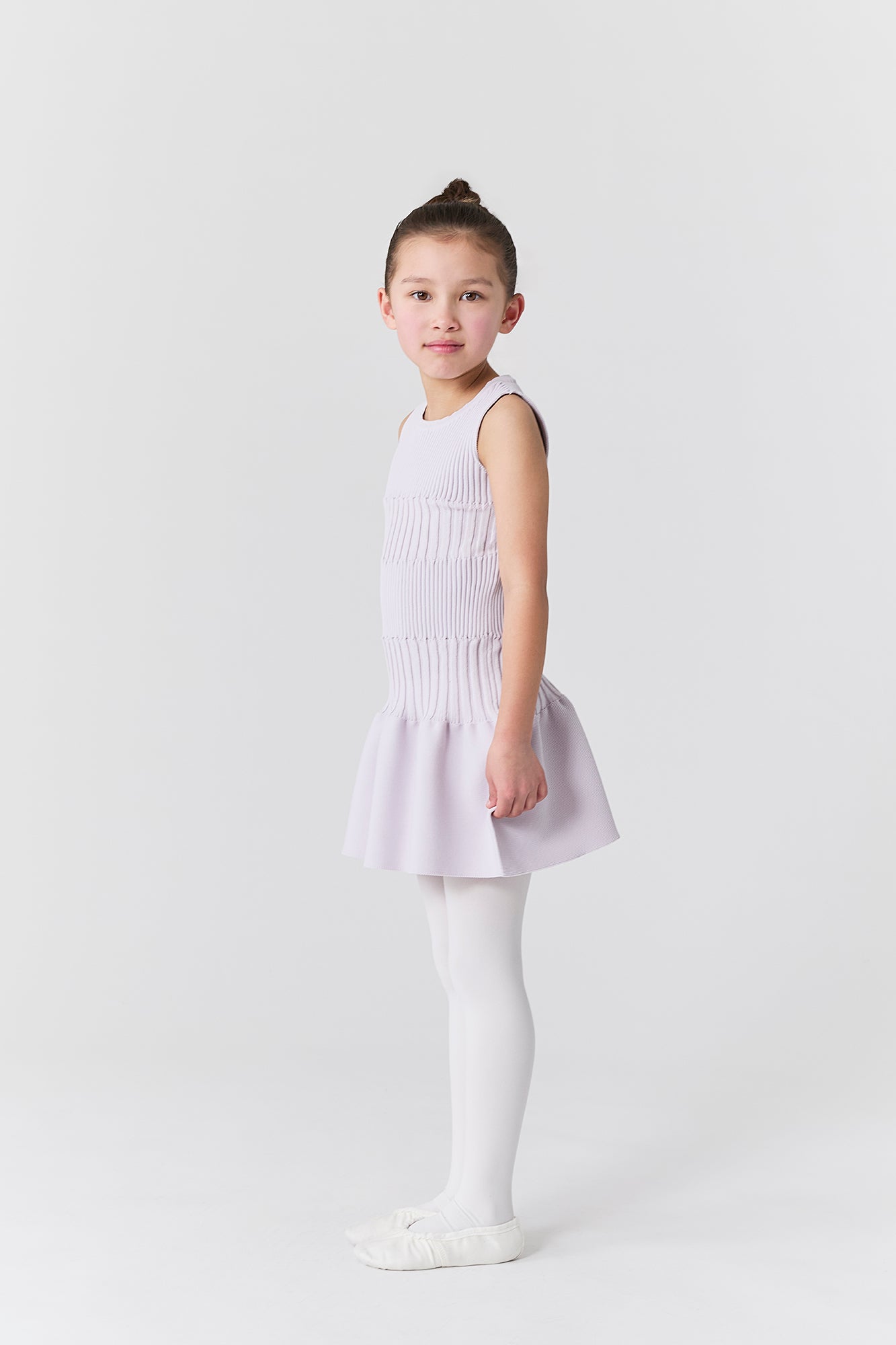 SOFT FLUTED KIDS SLEEVELESS DRESS