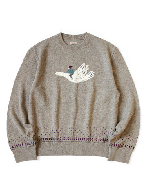 12G Wool Crewneck Sweater (FLY GOOSE)