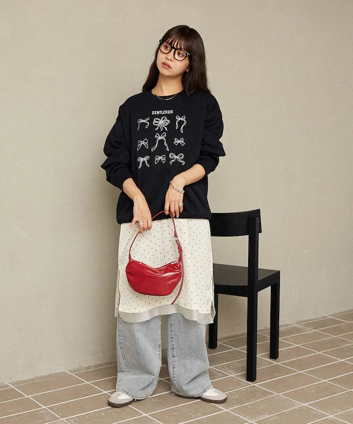 Ribbon Embroidery Crew Sweat Limited Edition