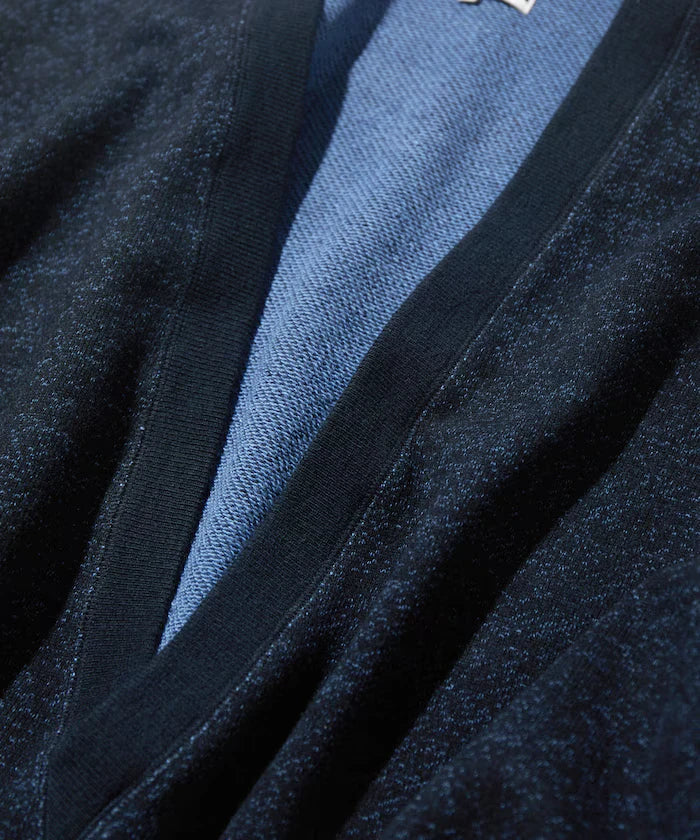 Merino Wool＋Cotton Loop Back V-neck Sweatshirt