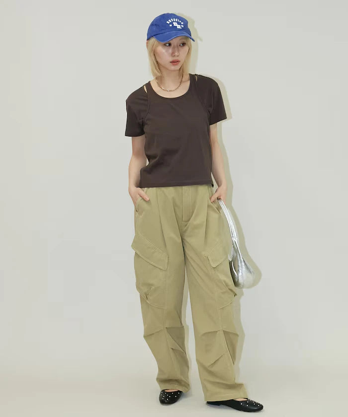 <Set Item> Tank Top Layered T-Shirt Limited Edition